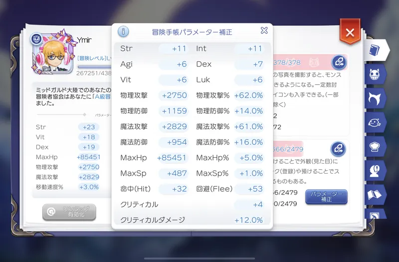 パラメータ補正1